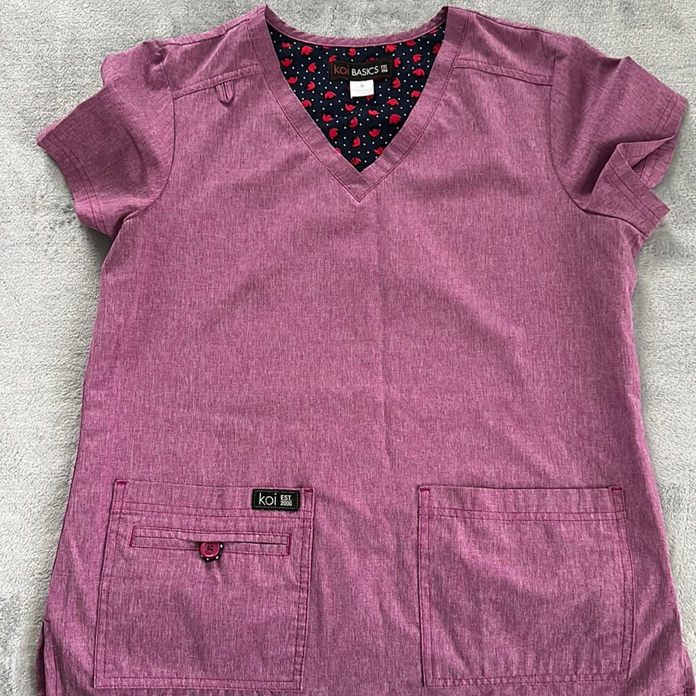 Koi Basics scrub top